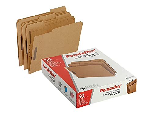 Dossiers de classification Pendaflex Kraft avec attaches pour archivage - 4