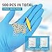 500 Pcs Orthodontic Elastic Rubber Bands, 4.5 Oz 1/4