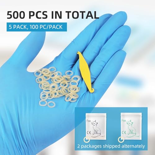500 Pcs Orthodontic Elastic Rubber Bands, 4.5 Oz 1/4" Size Dental Rubber Traction Bands for Teeth Gap, Braces, Dog Grooming Top Knots, Bows, Braids, Tooth Gaps, and Dreadlocks image 4
