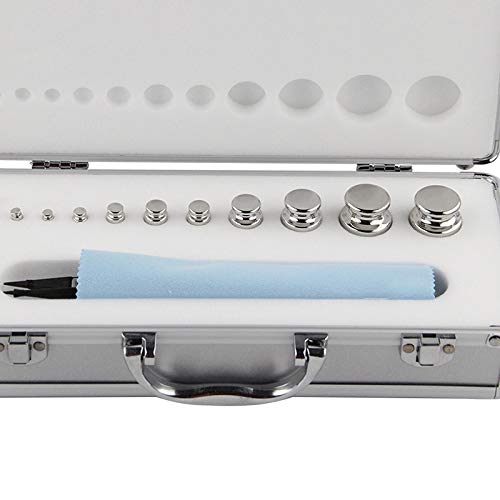 Huanyu E2 分銅セット 標準型 非磁性ステンレス鋼 天びん校正 精密校正用分銅 ケース付き (1g-200g)