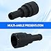 DYEKNEE Pack-2 Car Heater Cooling Water Hose Connector, 2.99
