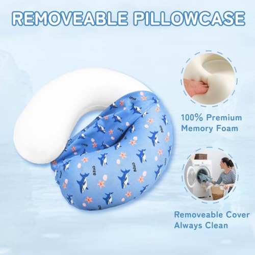 Image of Cooling Travel Pillows, Cool To Touch Neck Pillow for Teens and Adults