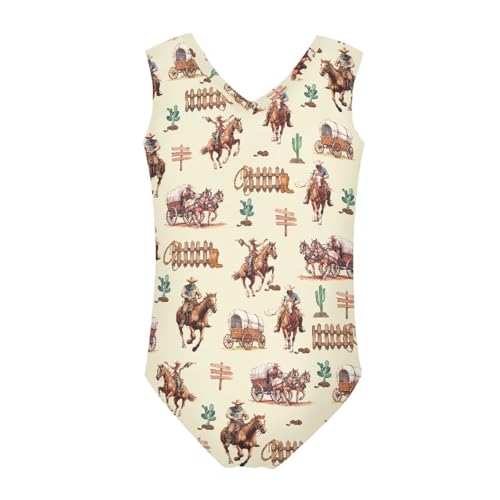 Image of Xpyiqun Swimsuits for Girls 3-14 V Neck Sleeveless Bathing Suit Summer Sport One Piece Swimwear Beach Swimming