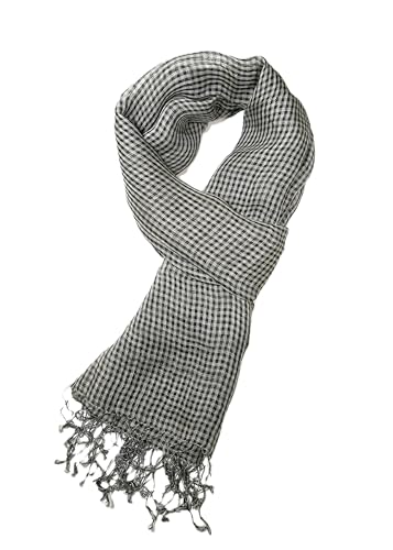 Image of Shanlin Unisex Natural Color 100% Linen Scarves for Men and Women
