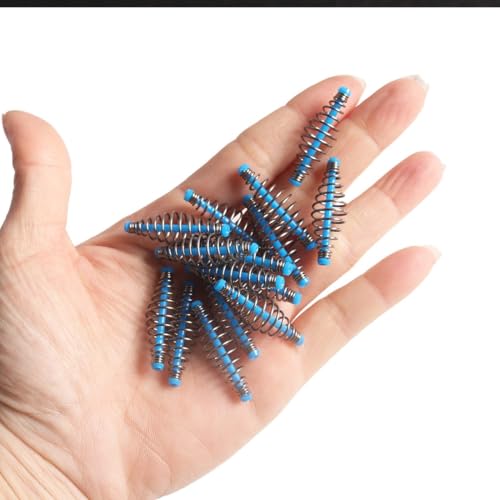Set de 50 muelles inline para cebo de pesca de acero inoxidable miniatura 7