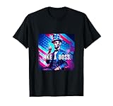 Patriotic Abraham Lincoln Graphic with 'Like a Boss' Quote T-Shirt