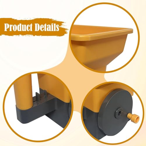 predolo esparcidor portátil manual ajustable para jardín miniatura 2