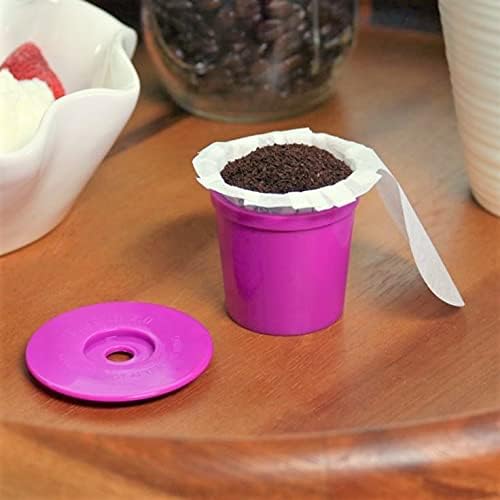 Perfect Pod EZ-Cup 2.0 Starter Pack | Reusable Coffee Pod Capsule with 25 Disposable Paper Filters (Starter Pack + Coffee Scoop)