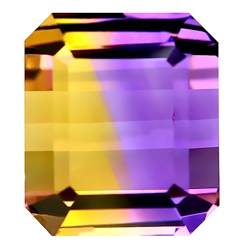 Amétrine naturelle 13.32 ct, pierre fine octogone 14x12mm pour bague et pendentif