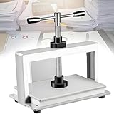 presse papier machine 【TRAVAIL EFFICACE】Cette machine à aplanir les factures de bureau est équipée d'une vis renforcée et d'un écrou de grande taille pour une pression accrue. Ses puissants outils de lissage sont généralement adaptés aux formats A4 et A3. Avec une pression allant jusqu'à 1500 kg, cette presse à papier est plus pratique et lisse vos documents plus efficacement, facilitant ainsi votre travail.