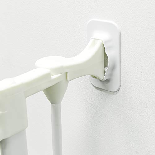 Perma Child Safety 2 Piece Adhesive Baby Gate & Barrier Wall Mounts, White