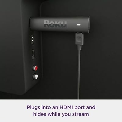 Roku Streaming Stick 4K Streaming Device 4K/HDR/Dolby Vision with Voice Remote and TV Controls