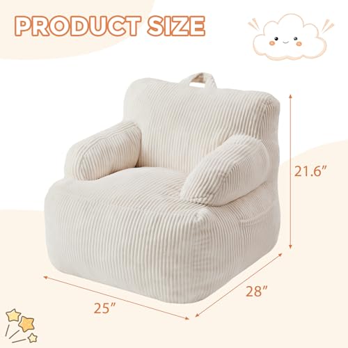 Bean Bag Chair with Armrests