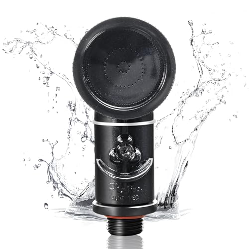 Purebble Pro – Professional Microbubble Shower Head for Hair Salons, Pet Salons, and Home Baby Care | High-Performance Concentrated Shower Stream | Made in Japan (Clear Black)