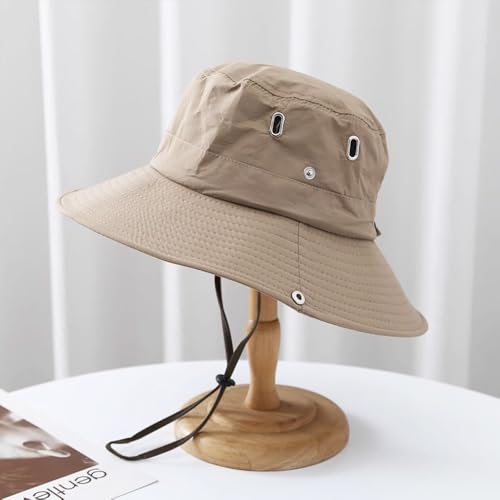 YunBey Sonnenhut Herren Damen Unisex, Breite Krempe UV Schutz Sonnenschutz, Ideal für Outdoor Wandern, Angeln, Gartenarbeit, Abenteuer