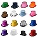 hokojix British Style Adult/Kids Flat Top Hat Prom Carnivals Party Costume Felt Magician Hat for Carnivals Show Rave Party