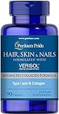 Puritan's Pride Hair, Skin and Nails formulated with VERISOL-90 Caplets