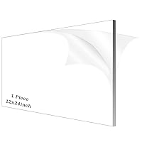 Vista 11 de 2 piezas de hojas de acrílico de 1/8" de grosor (3mm), plexiglás fundido transparente de 18” x 24” con papel protector para letreros, proyectos
