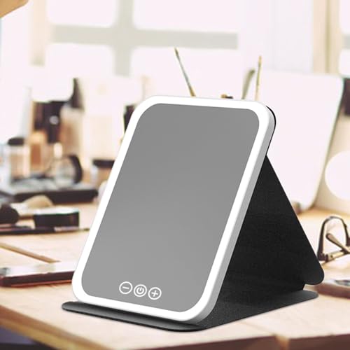 Miroir de voyage rechargeable USB avec intensité tactile 3 modes - 5