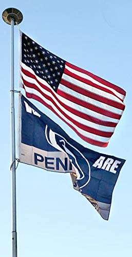 16' Telepole Classic Telescoping Flagpole - 2.4" Base Diameter, 11 Gauge Aluminum #TOP2
