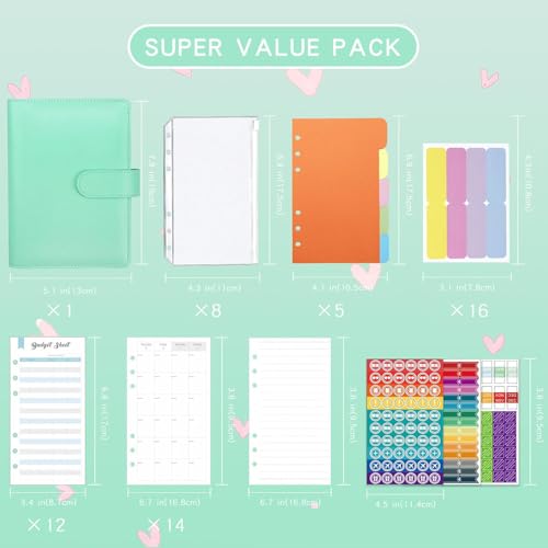 Carnet de notes A6 durable cadeau idéal de Saint-Valentin et anniversaire