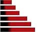 White Water Archery Laminated Red Black Fade Arrow Wraps 15 Pc Pack Choose Length Width (4, 1)