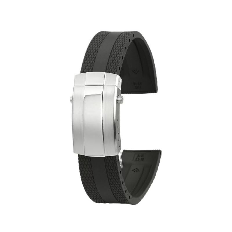 Bracelet montre caoutchouc bleu ciel acier pour Breitling Avenger