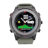 Pongnas Smartwatch Sportivo Rotondo con Display da 0,3 Pollici per Immersioni, Nuoto, Corsa e Allenamenti all'aperto