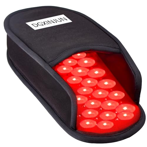 DGXINJUN Red Light Therapy Devices Near Infrared LED Pad 880 NM Foot Pain Relief Slipper for Feet Toes Instep