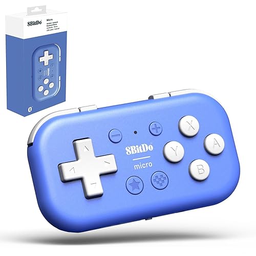 8Bitdo Micro Bluetooth Rg[[ Q[pbh Switch/Android/Raspberry Pi p ^ CXRg[[ |PbgTCY y ЎfoCX foCXL[{[h[h L[}bsO 