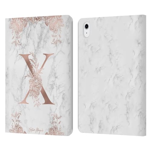 Coque iPad Air 2022 Nature Magick en cuir à motif monogramme X