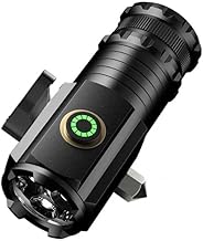 Pullox Mini Super Power Flashlight Strong Bright USB Rechargeable Pen Lights Holder Long-Range Outdoor Waterproof 3LED Multi-Function Emergency Portable Clip on Caps Torch Light