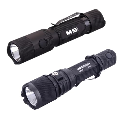 PowerTac Warrior G4-FL and M5-G3 Tactical Flashlight Bundle