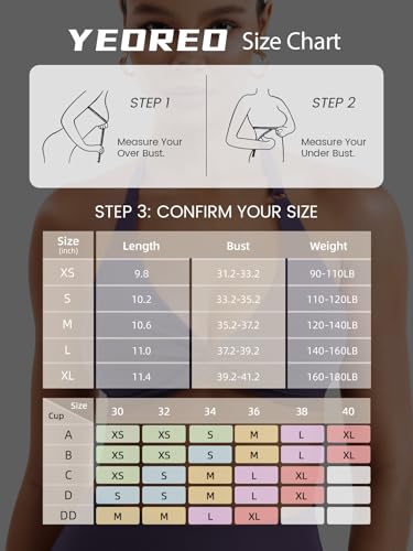 Image of YEOREO Halter Sports Bras for Women Low Impact Removable Padded Adjustable Deep V Bra Seamless Workout Gym Crop Tops