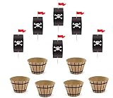 Piraten Cupcake Set 12-teilig – 6...