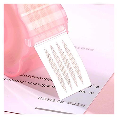 HANRUO 360pcs Eyelid Tape Lace Mesh Doule Eyelid Tape Stickers Natural Eye Tape Invisible Double Fold Mesh Self Adhesive Eyelid Tools (Color : Silver)