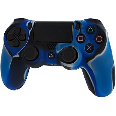 ZedLabz value silicone cover for Sony PS4 - Camo Blue