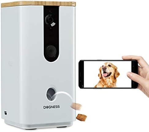 Pet Camera with Treat Dispenser WiFi Dog Camera with HD Night Vision Video Monitor and 2-Way Audio, Designed Camera for Dogs