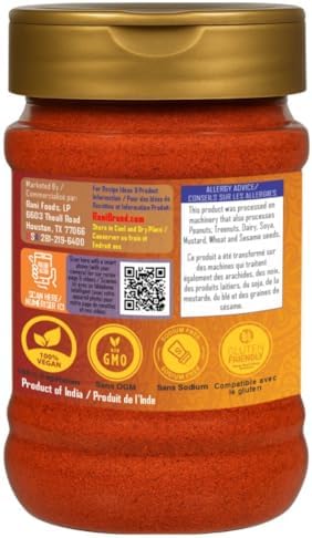 Rani Kashmiri Chilli Powder (Deggi Mirch, Low Heat) Ground Indian Spice 3oz (85g) PET Jar ~ All Natural | Salt-Free | Vegan | No Colors | Gluten Friendly | NON-GMO | Indian Origin - 5