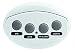 Pentair 521885 iS4 Four-Function Spa-Side Remote, White, 100 Foot Cord, Compatible With IntelliTouch & EasyTouch