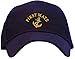 First Mate with Ships Anchor Embroidered Baseball Cap - Navy