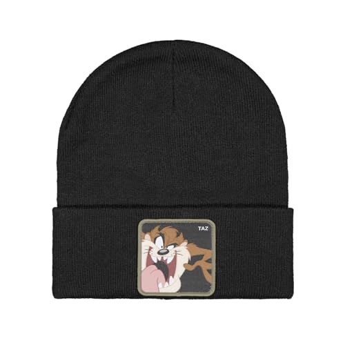 Capslab Looney Tunes - Gorro para hombre y mujer, negro /