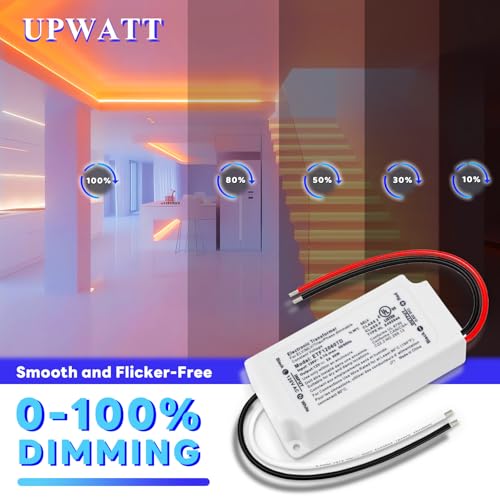 Image of LED Driver 60W Triac Dimmable Power Supply Transformer | AC100-130V to DC12V, Compatible with Most Dimmers, UL Certified, Class 2, Class P Certified
