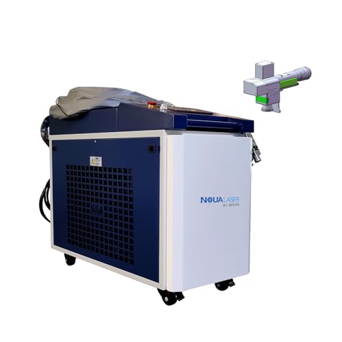 NOUALASER Laser Rust Remover 220V Handheld Laser Cleaning Machine 300mm for Metals with Paint Oil Dirt Stains Coating Remover (Single Wobble, 1500W)