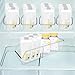 2 Pack Breast Milk Storage Bottles Solution Set Compatible with Medela for Fridge,Plastic Organizer Bin with Divider for Breast Milk Bags, Food Pouches, Or Baby Food Jars/Containers/Bottles
