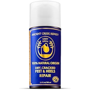 Dry Cracked Heels Repair | Organic Foot Cream for Dry Feet & Callus with Jojoba, Lavender, Almond, Olive & Vitamin E Oil | Natural Foot Balm & Moisturizer for Skin | Hydrating Foot Treatment | 3.4 oz