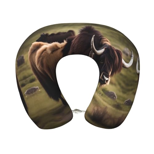 Almohada cuello U espuma viscoelástica tamaño único miniatura 1