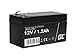 Green Cell Recambio de Batería Gel AGM 12V 1.2Ah Rechargeable Pila Sellada de Plomo ácido batería sin Mantenimiento Batería de Reemplazo para Equipos médicos Coche Infantil Sistema de Respaldo
