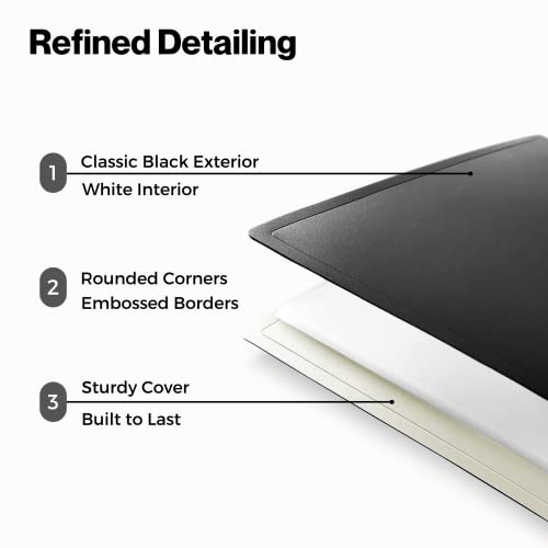Cranbury Presentation Binder With Sleeves - (Black), 8.5X11 Presentation Book, 24 Pockets Display 48 Pages, 8.5 X 11 Folder With Clear Sheet Protectors, Fits Letter Size Documents, Archival Quality #TOP6