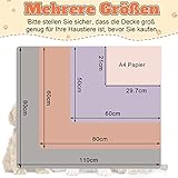 Gorgelly 1 Pack 3 Hundedecke, Weiche Haustierdecke Waschbar, Kuscheldecke Flauschig für Kleine Mittlere Hunde Katzen, Sofaschoner für Hunde, Hundedecke für Unterwegs, 60x50 cm